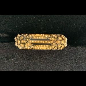 Vintage Pierre Bex Art Deco bar brooch